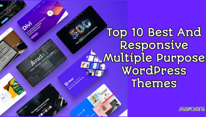 Top 10 Best And Responsive Multiple Purpose WordPress Themes