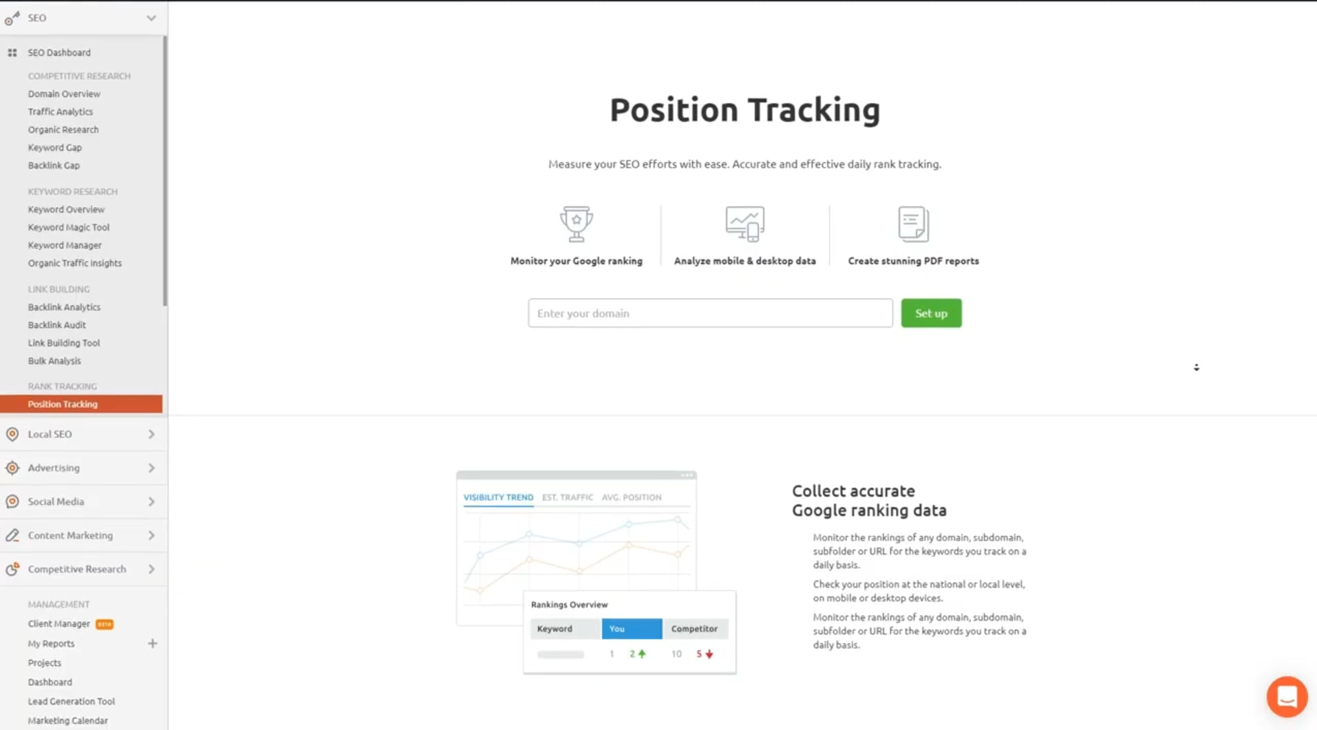 Position Tracking Tool