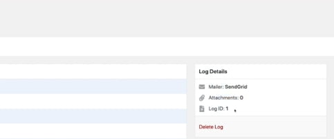 WP Mail SMTP Email log details